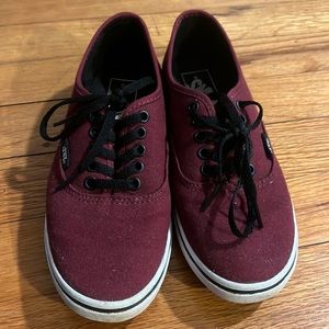 Used burgundy vans with issues.